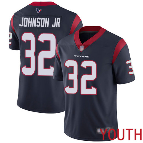 Houston Texans Limited Navy Blue Youth Lonnie Johnson Home Jersey NFL Football 32 Vapor Untouchable